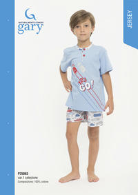 BOY'S PAJAMA M/M P25063 Tellini S.r.l. Wholesale Clothing